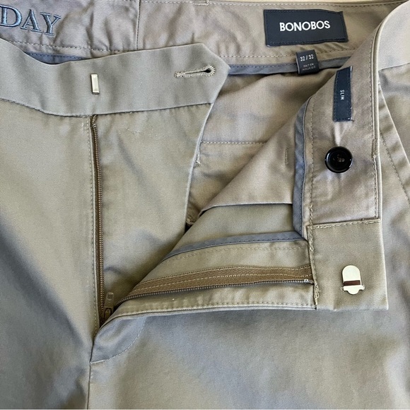 Bonobos Weekday Warrior Wednesday Slim Chino Pants Tan Khaki 100% Cotton 32x32 - Picture 13 of 15